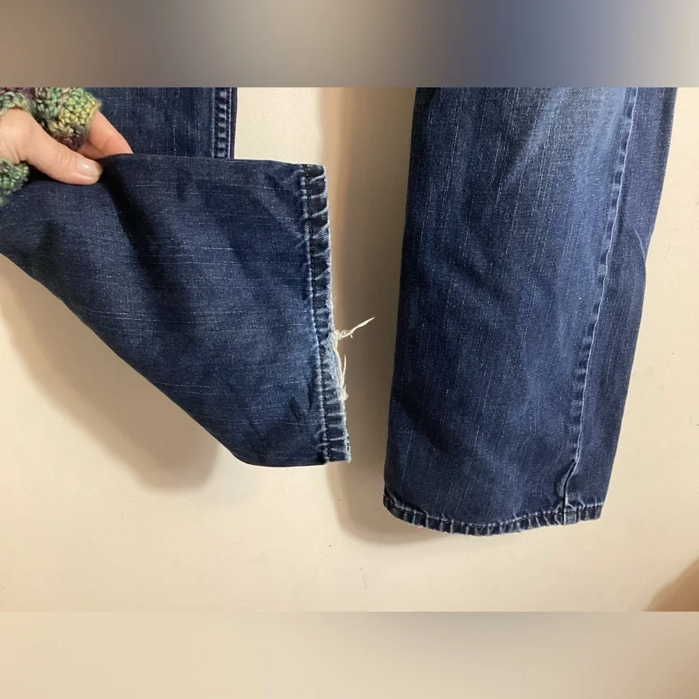 Levi's 505 Regular Fit Distressed Jeans Size 34x29